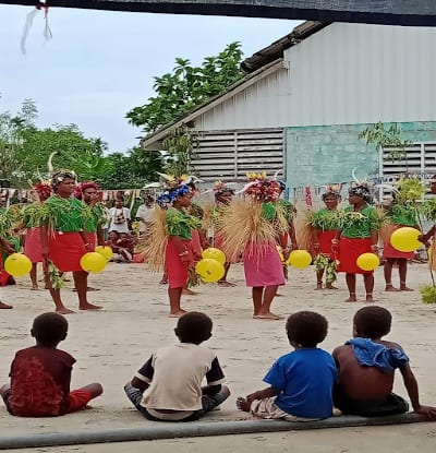 Cultural display of youth in celebration of the feast of Maria Goretti at St Anthony Parish Ali IslandDiocese of Aitape - Spiritans Oceania